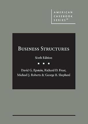 GkGJYJioPC2026-18-8-09.jpg Business Structures (American Casebook Series) - Image 1